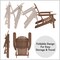 Casafield Folding Adirondack Chair, Cedar Wood Outdoor Fire Pit Lounge Chairs for Patio, Deck, Yard, Lawn and Garden Seating, Partially Pre-Assembled